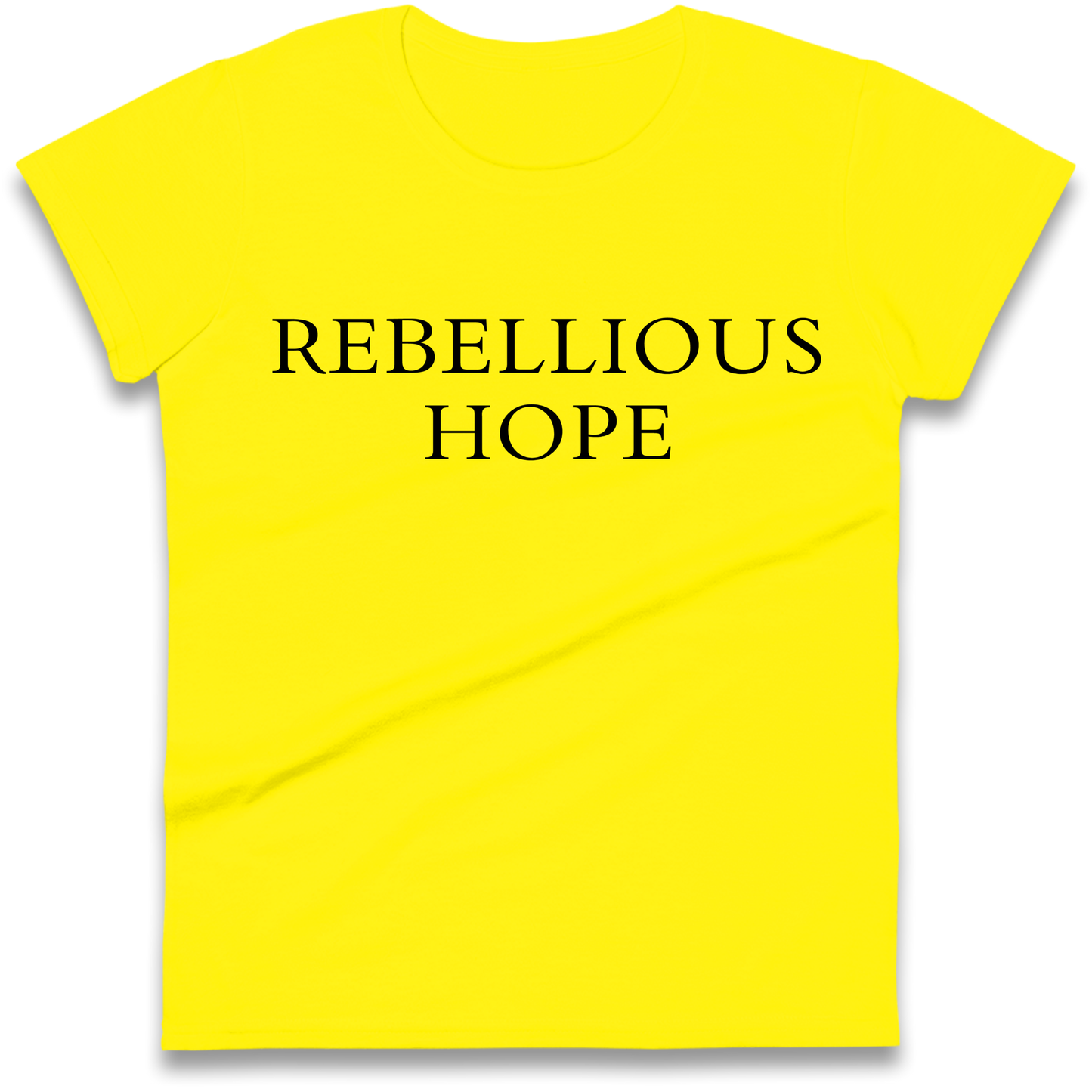 Rebellious Hope Embroidered Ladies Shirt