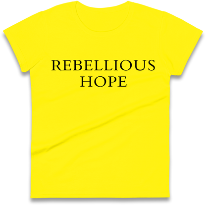 Rebellious Hope Embroidered Ladies Shirt