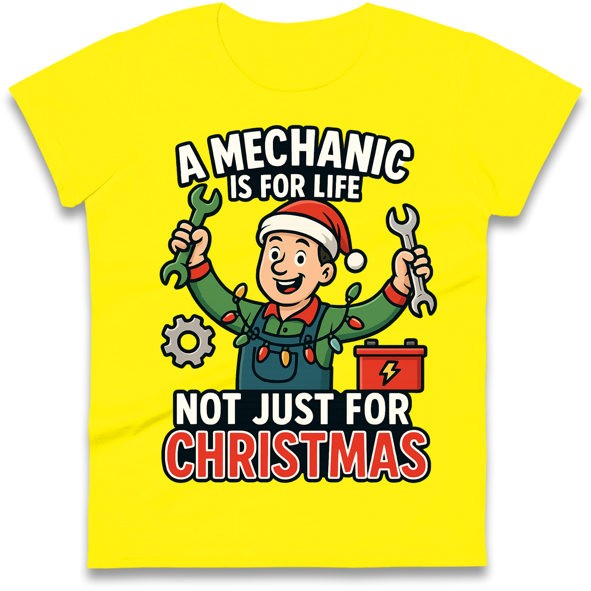 Mechanic Christmas Ladies Shirt
