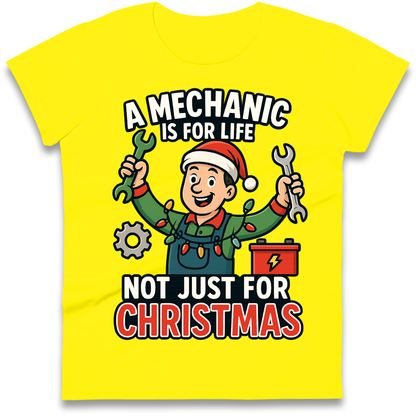 Mechanic Christmas Ladies Shirt