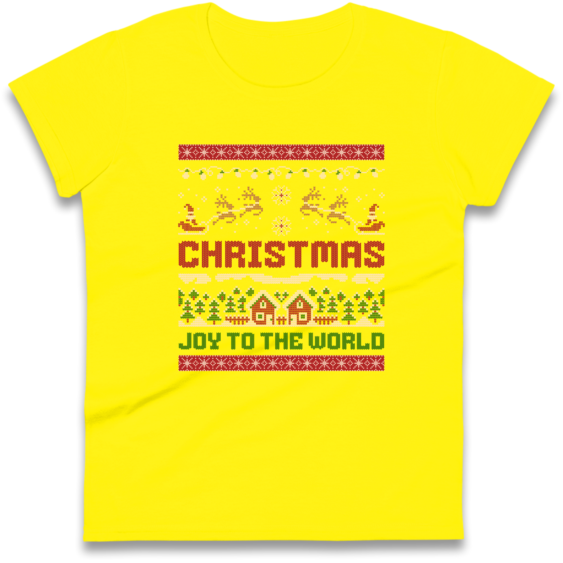 Christmas Joy to the World Christmas Ladies Shirt