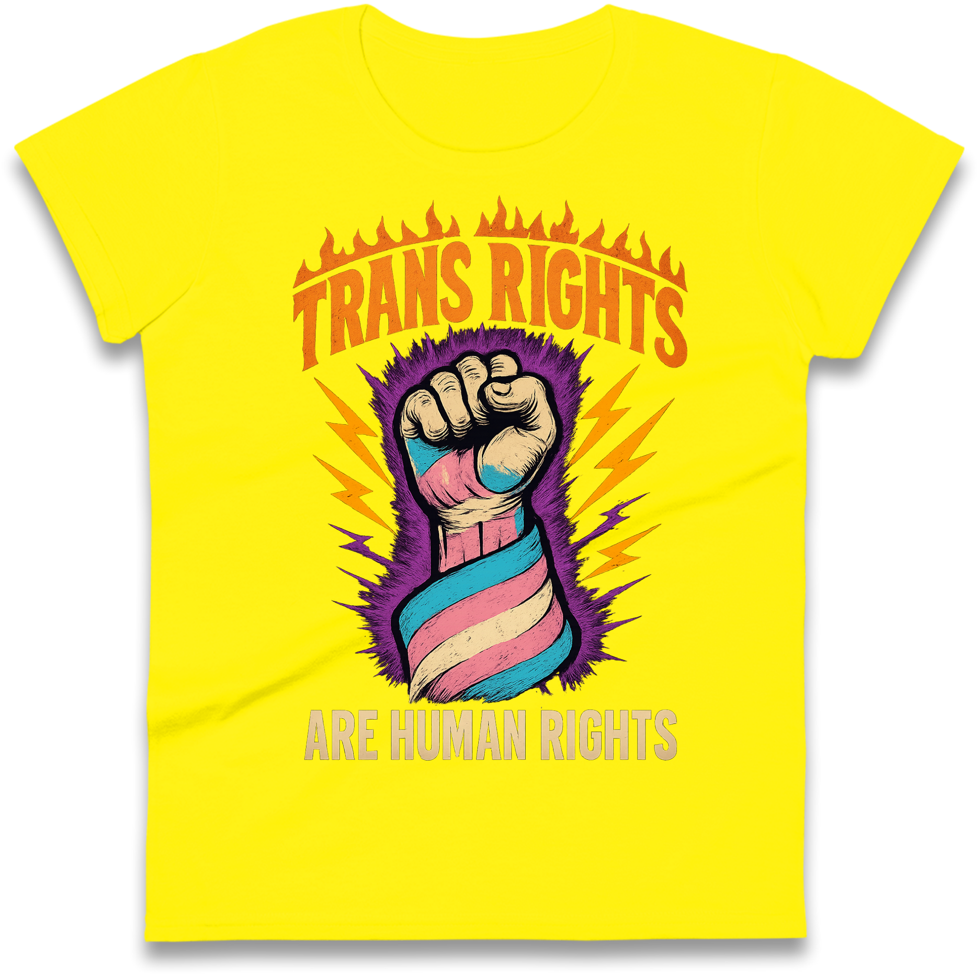Trans Rights Are Human Rights Ladies Shirt