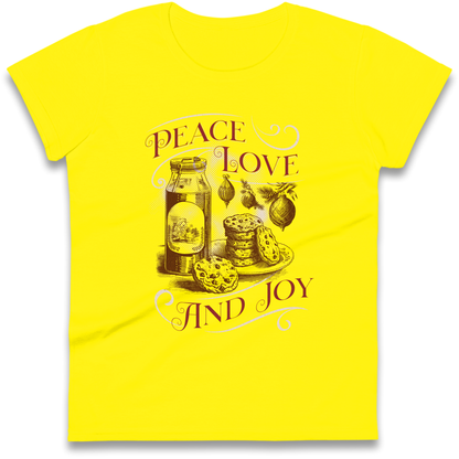 Peace Love And Joy Christmas Ladies Shirt
