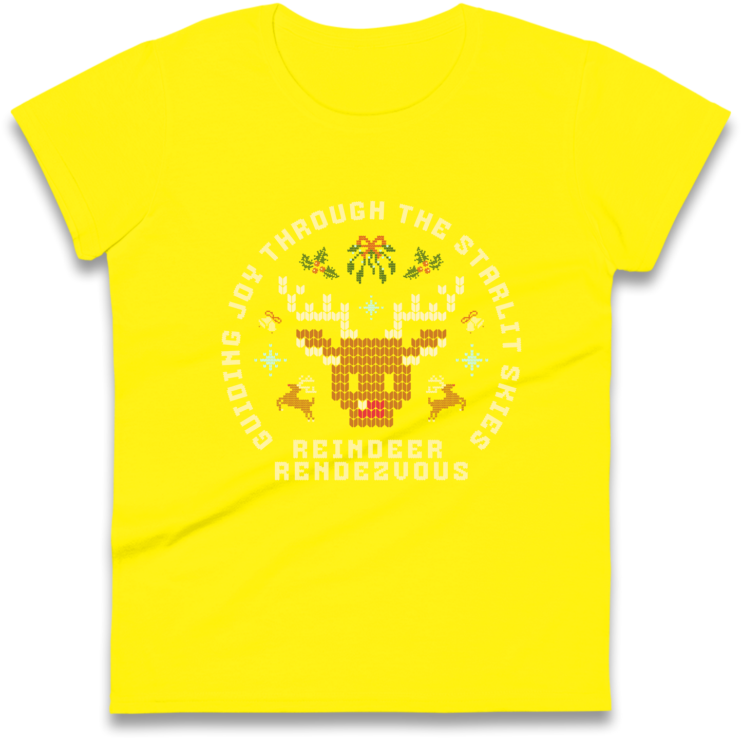 Reindeer Rendezvous Christmas Ladies Shirt
