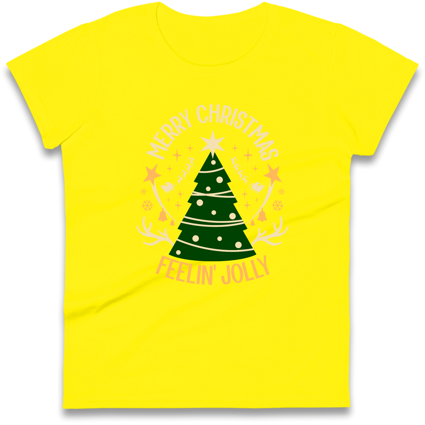 Merry Christmas Feeling Jolly Christmas Ladies Shirt
