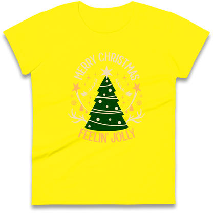 Merry Christmas Feeling Jolly Christmas Ladies Shirt