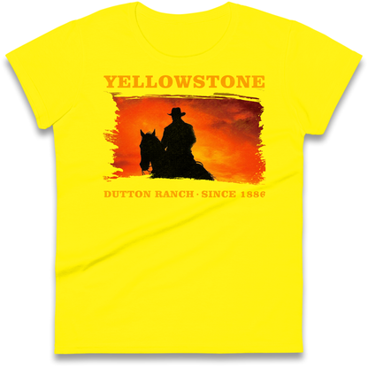 Yellowstone Dutton Ranch Since 1886 Ladies Shirt