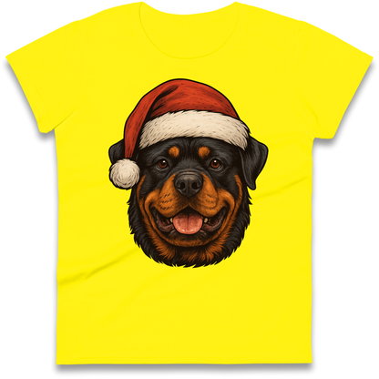 Rottweiler Christmas Ladies Shirt