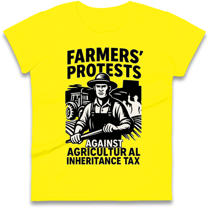 Farmers’ Protests Against Agricultural Inheritance Tax Ladies Shirt