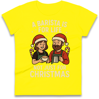 Barista Christmas Ladies Shirt