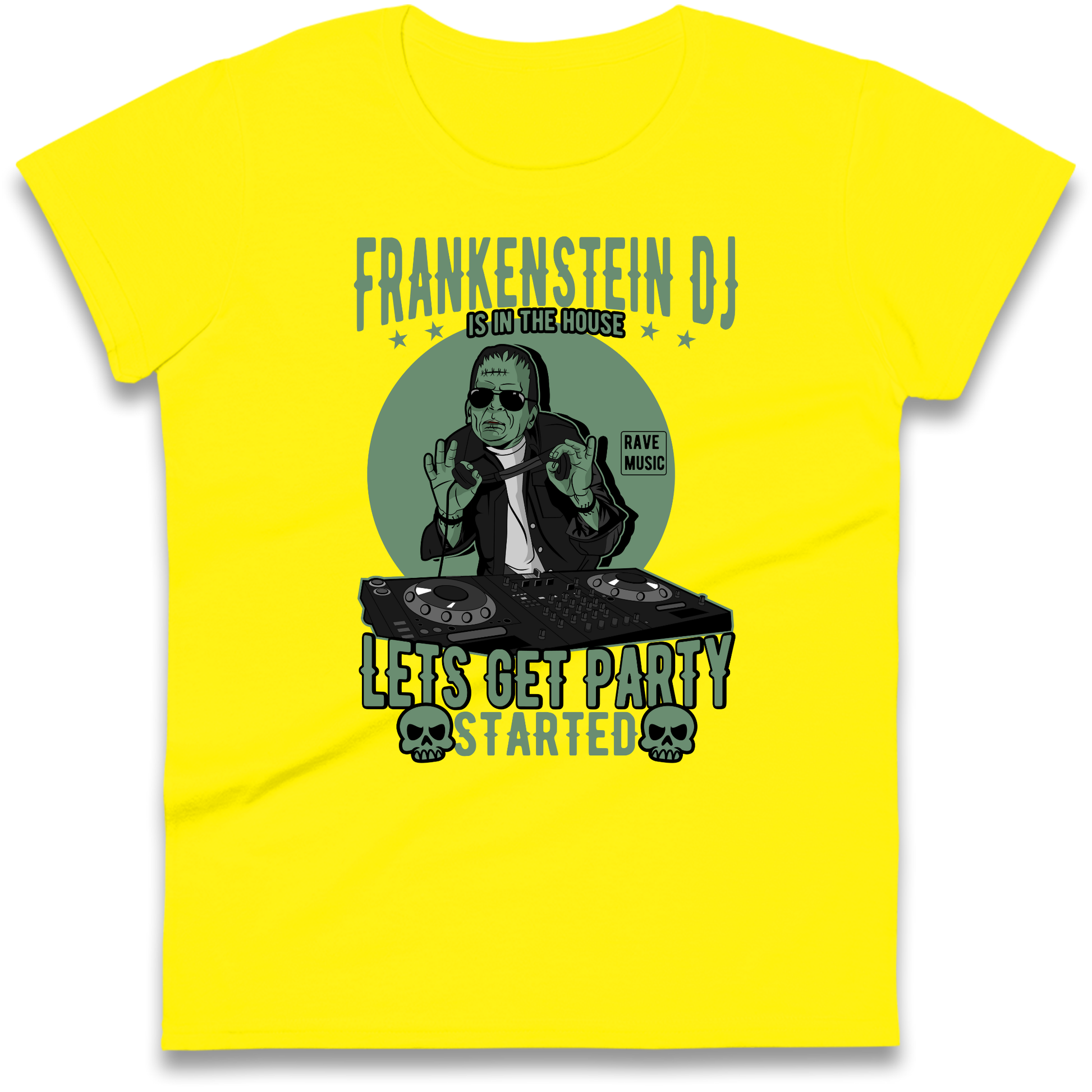 Frankenstein DJ Ladies Shirt