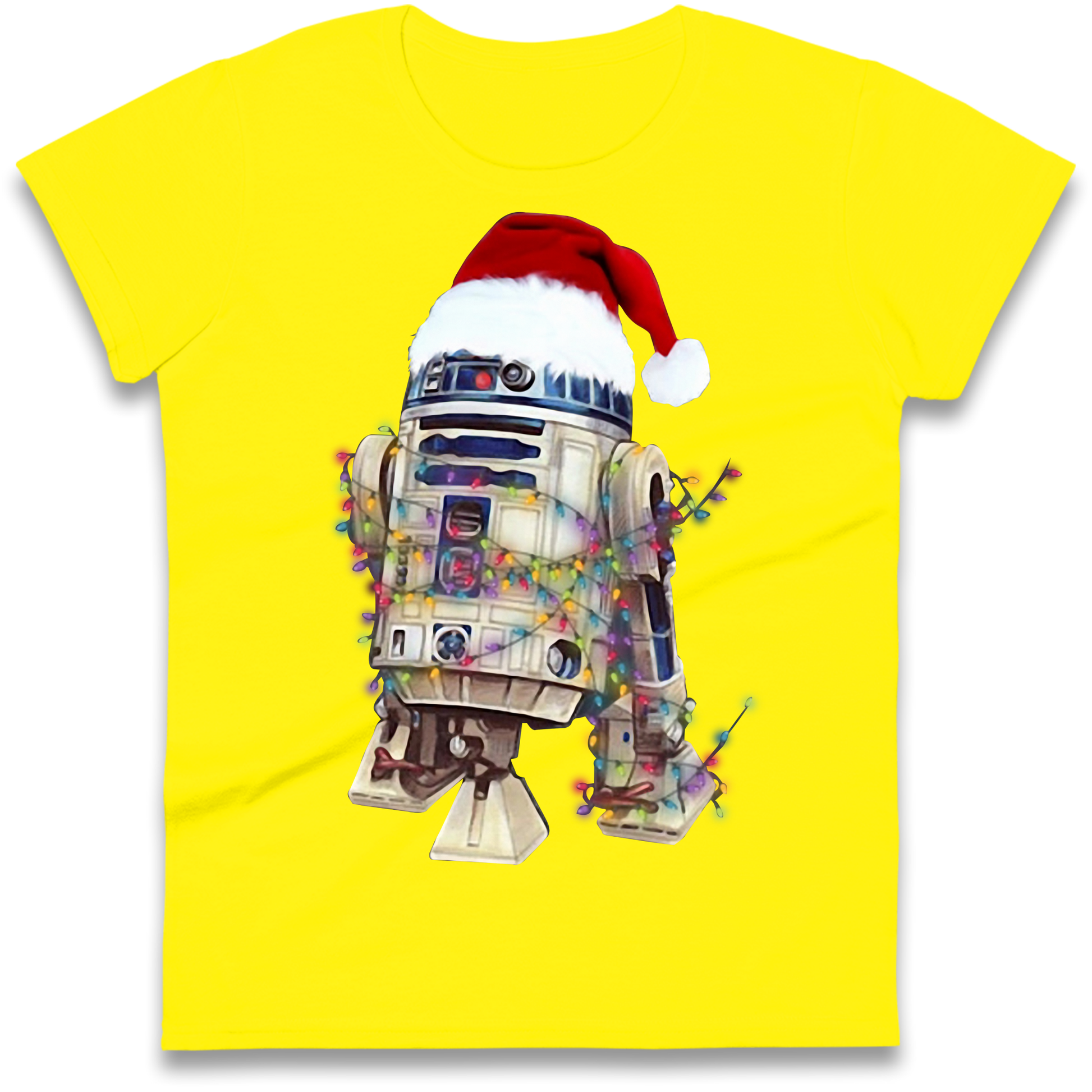 R2D2 Christmas Santa Christmas Ladies Shirt