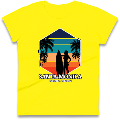 Santa Monica Summer Surfing Ladies Shirt