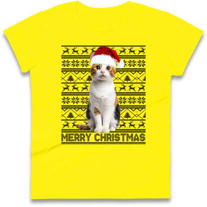 Merry Christmas Cat Ladies Shirt