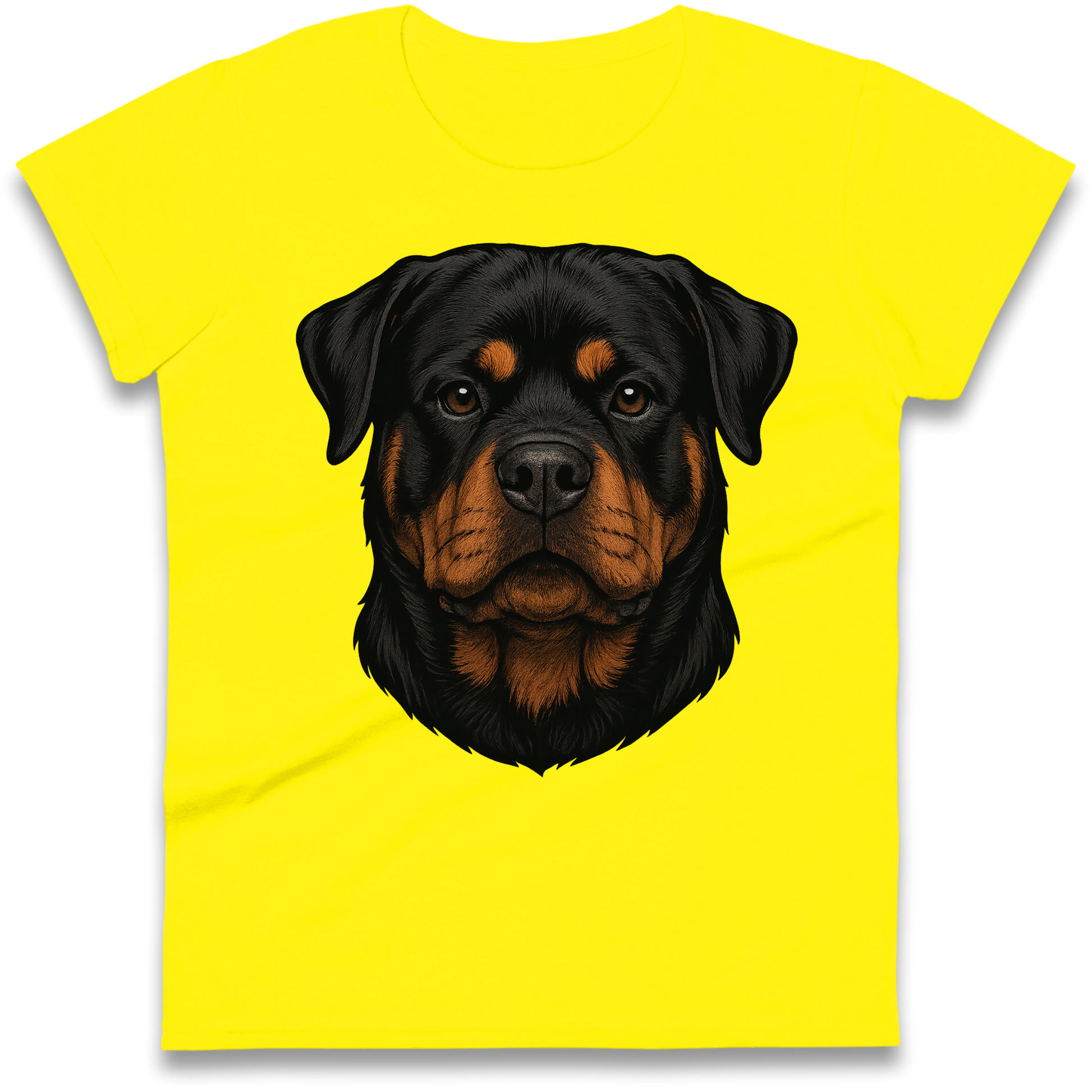 Rottweiler Face Ladies Shirt