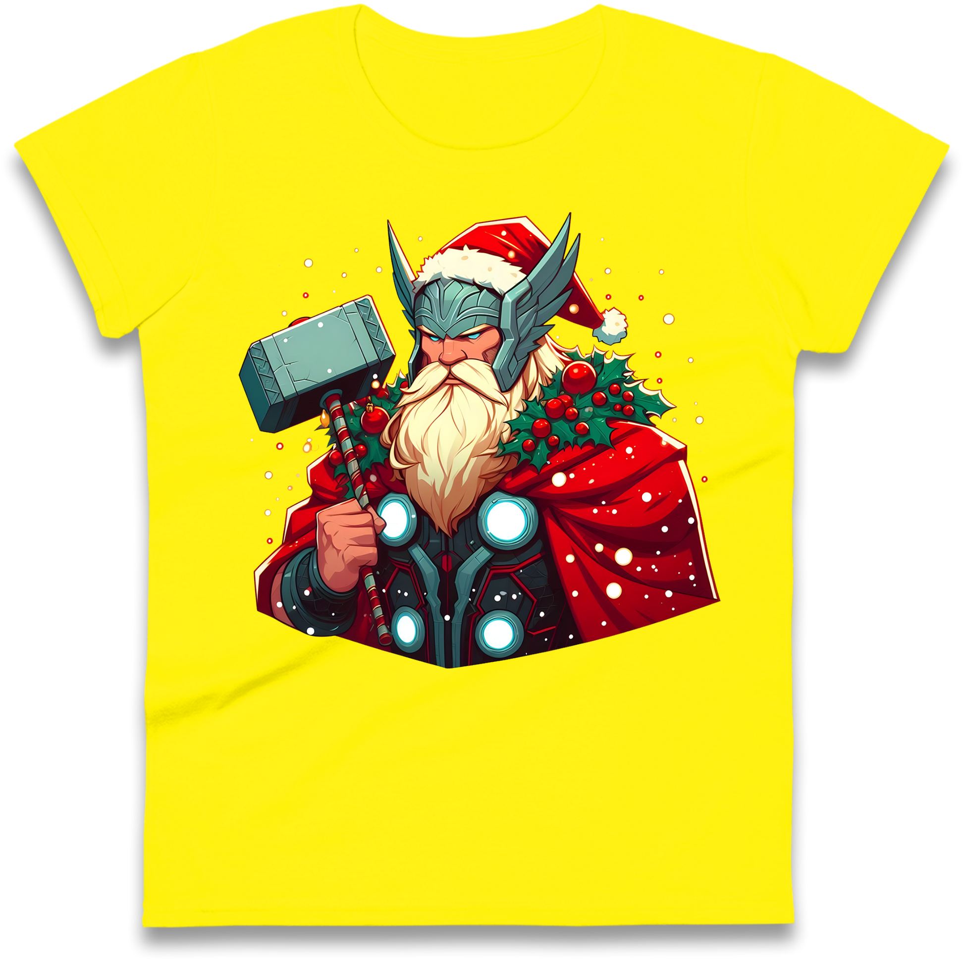 Viking Thor Santa Ladies Shirt