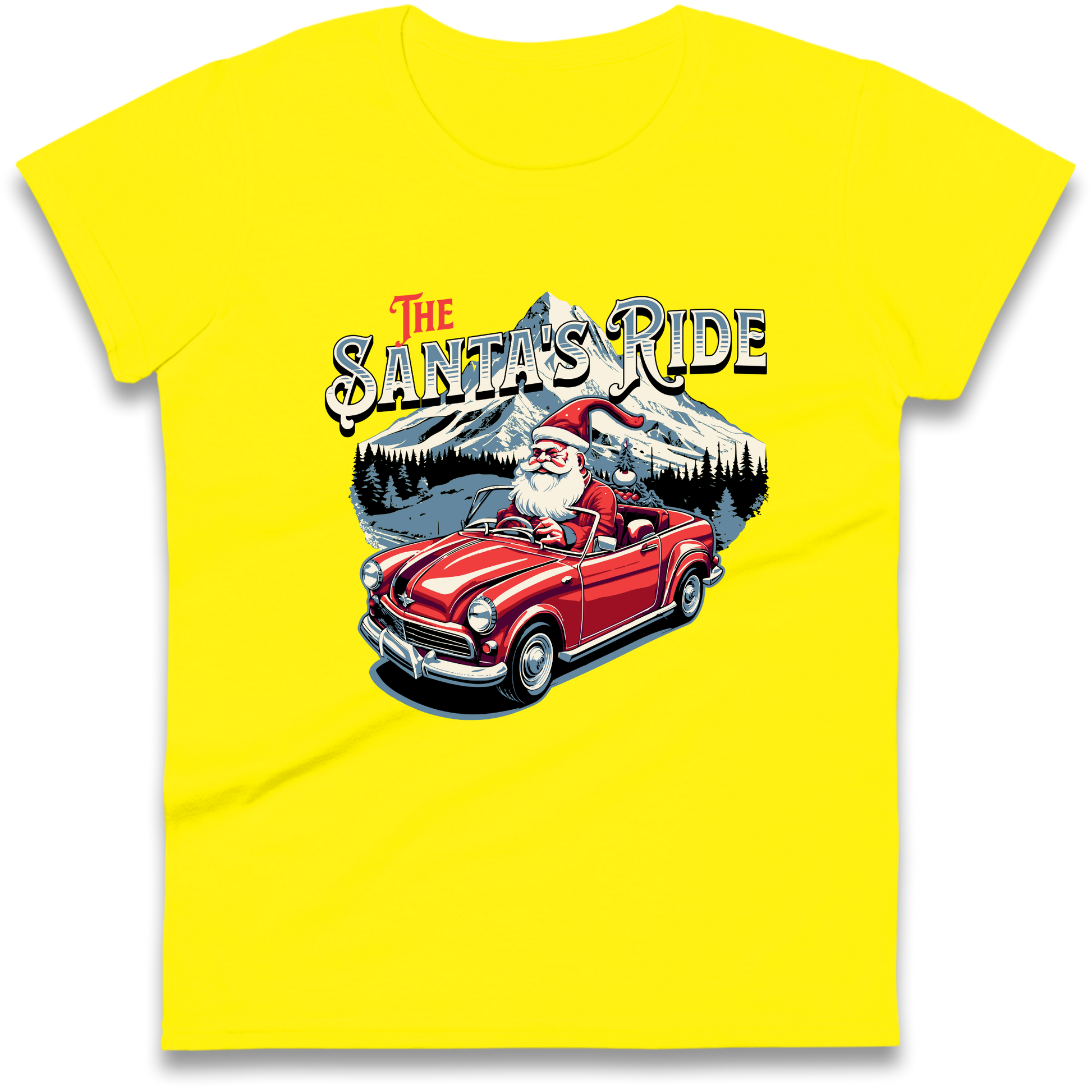 The Santas Ride Christmas Ladies Shirt