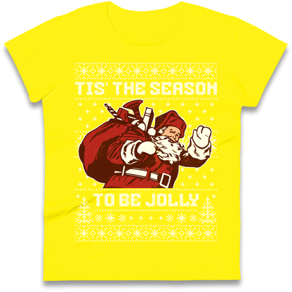 Tis The Season To Be Jolly Christmas Ladies Shirt