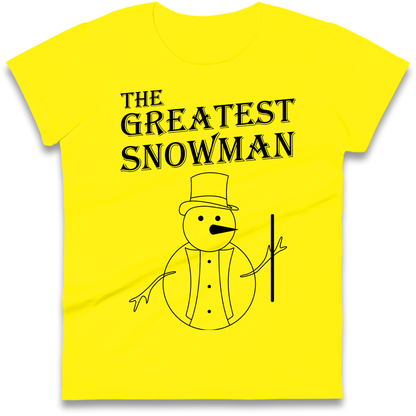 The Greatest Snowman Christmas Ladies Shirt