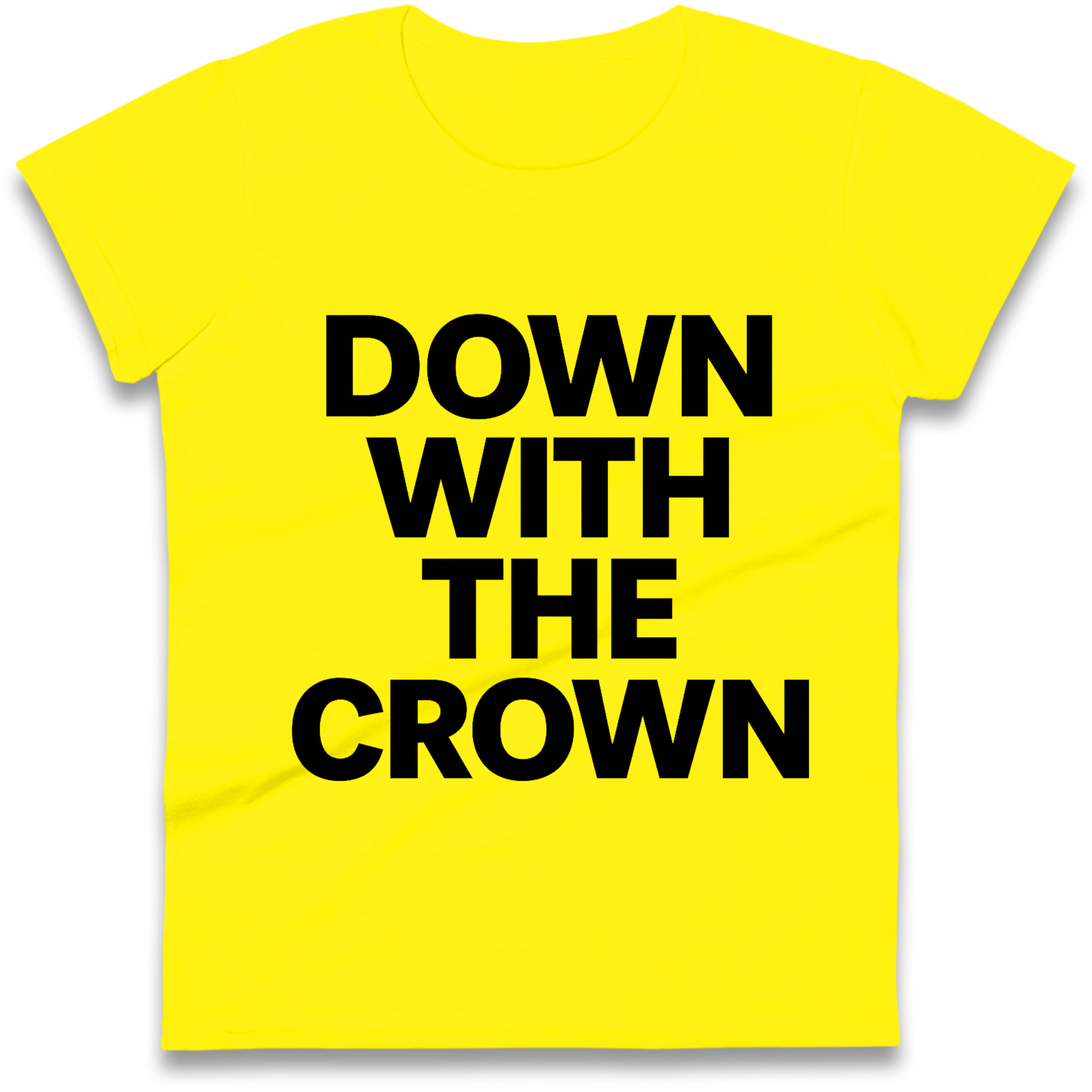 DOWN WITH THE CROWN Ladies Shirt