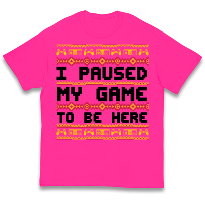 Paused My Game Kids T Shirt