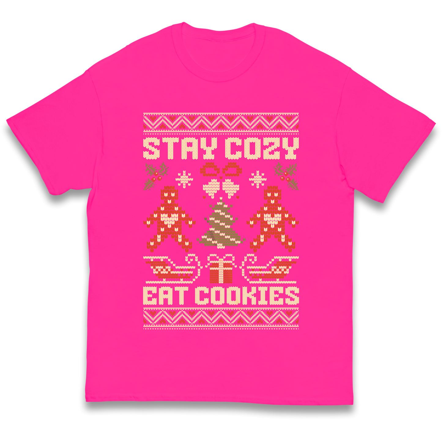 Stay Cozy Eat Cookies Christmas kids t shirt