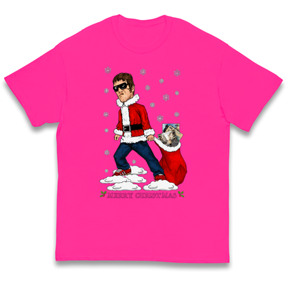 Liam Gallagher Christmas Santa kids t shirt