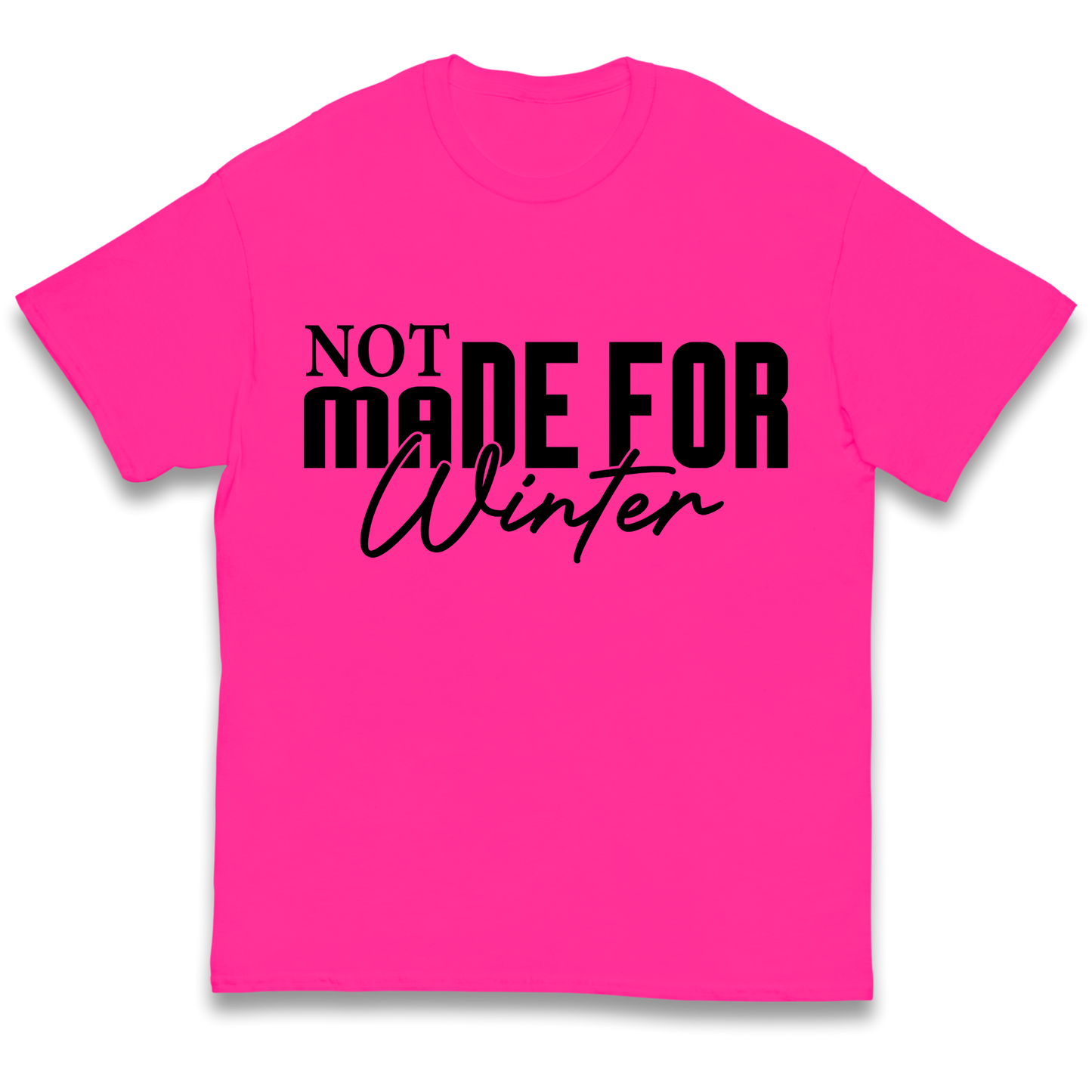 Not Made For Winter Christmas kids t shirt