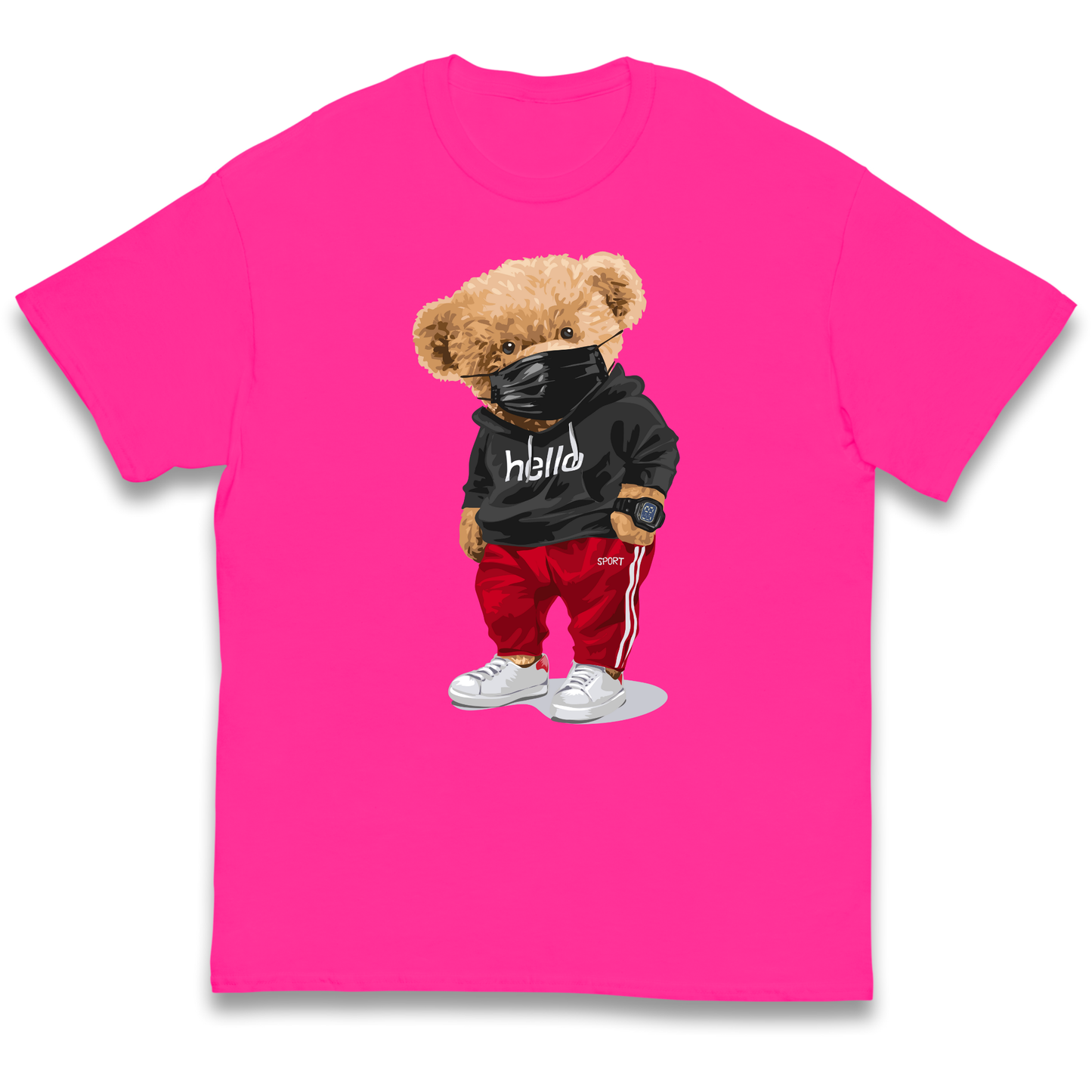 Teddy Bear Hello Streetwear kids t shirt