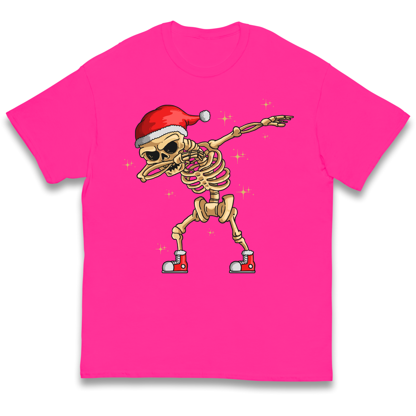 Santa Skellington Dabbing Christmas kids t shirt