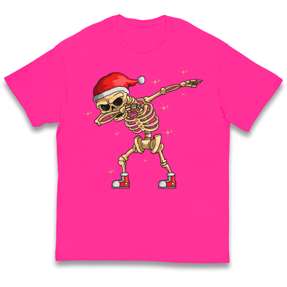 Santa Skellington Dabbing Christmas kids t shirt