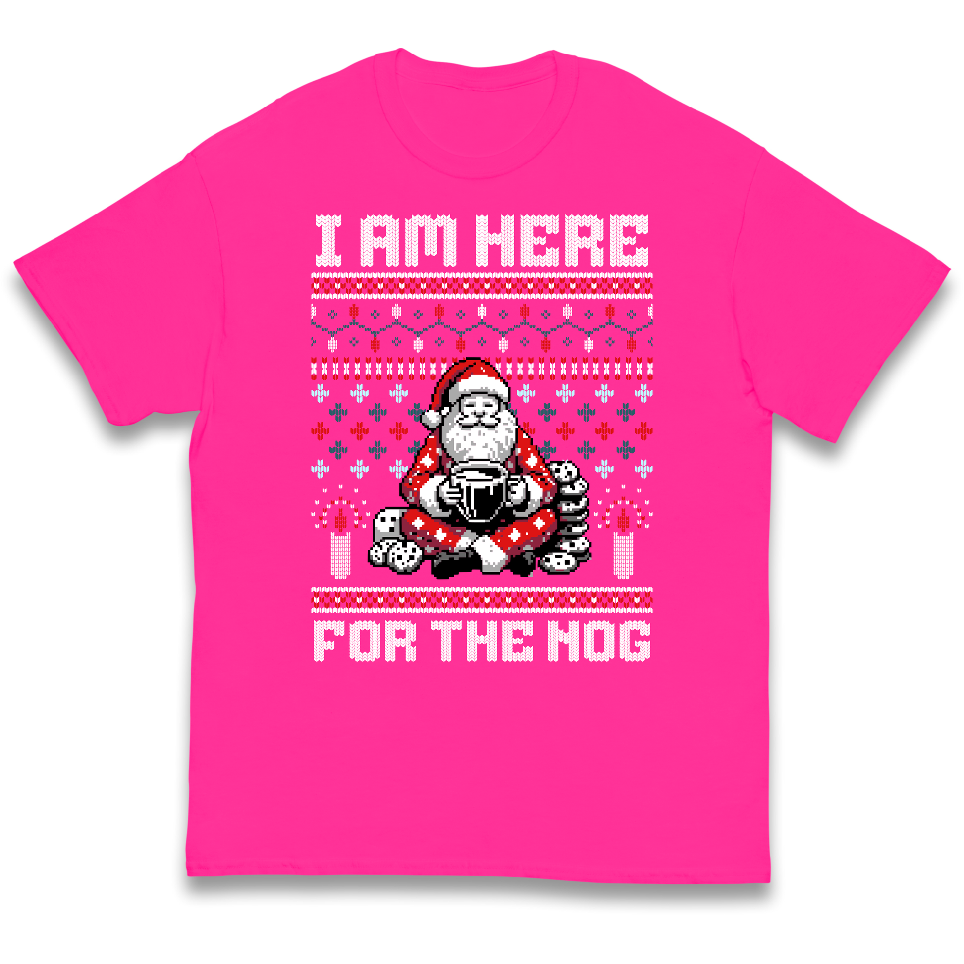 I am Here For The Nog Christmas kids t shirt