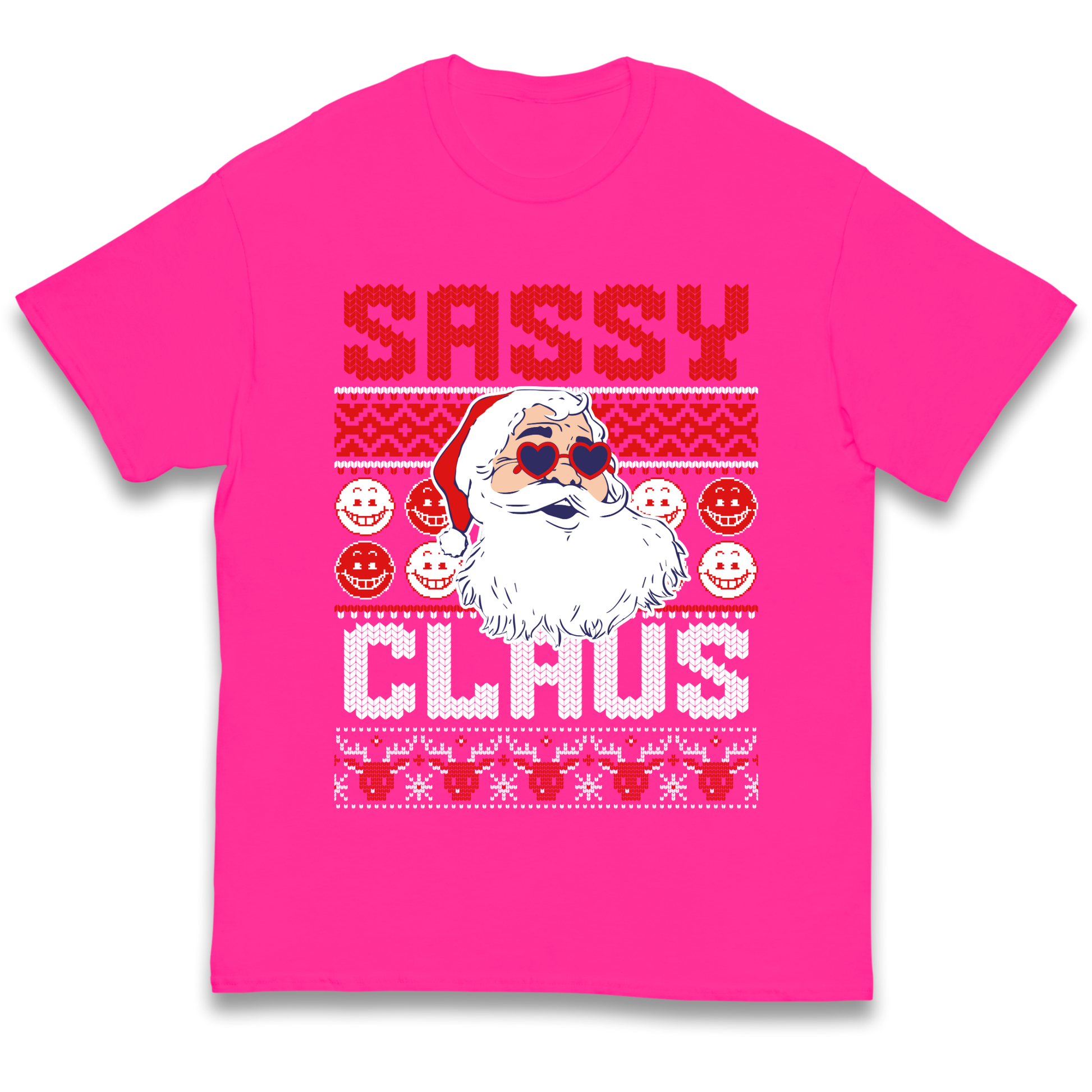 Sassy Claus Santa Christmas kids t shirt