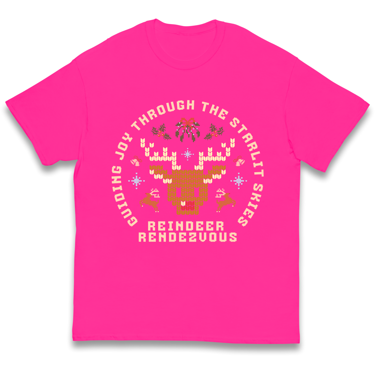 Reindeer Rendezvous Christmas kids t shirt