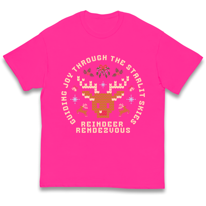 Reindeer Rendezvous Christmas kids t shirt