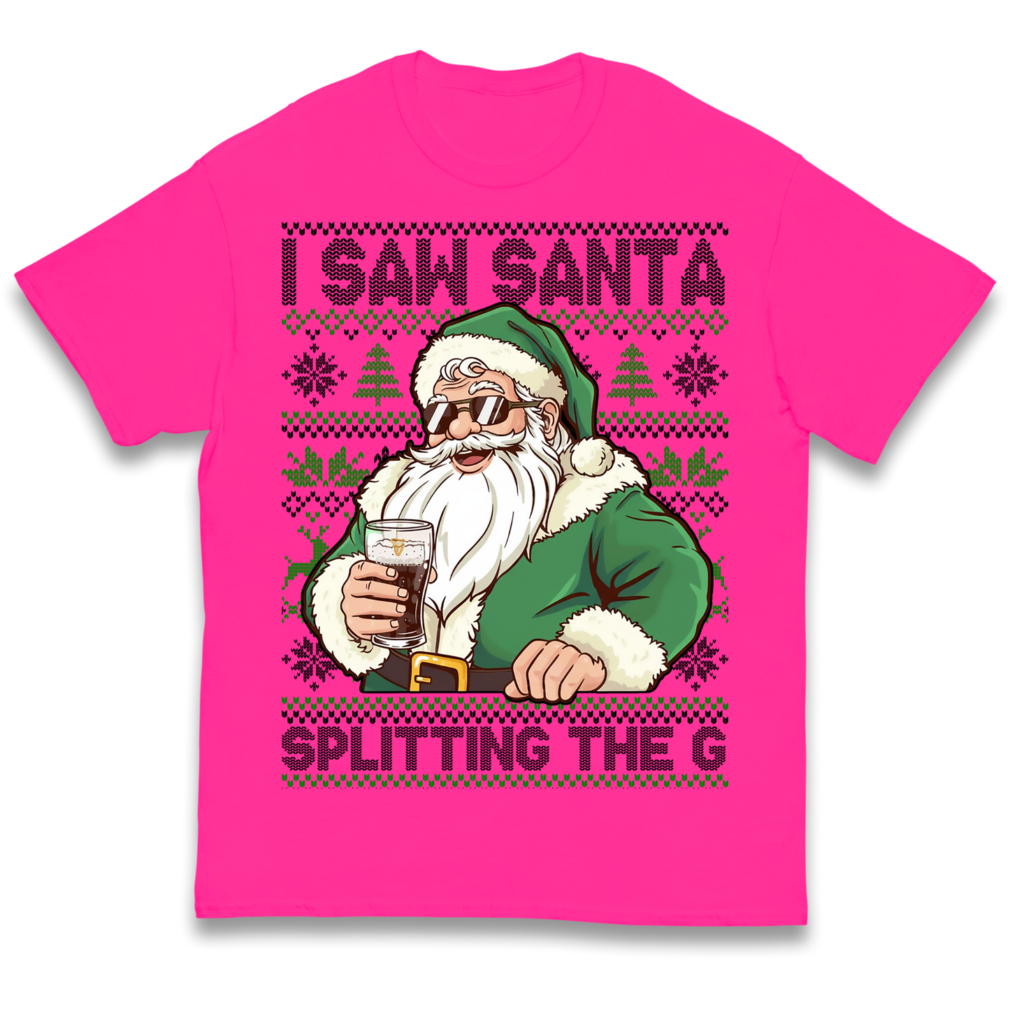 Santa Splitting The G Kids T Shirt
