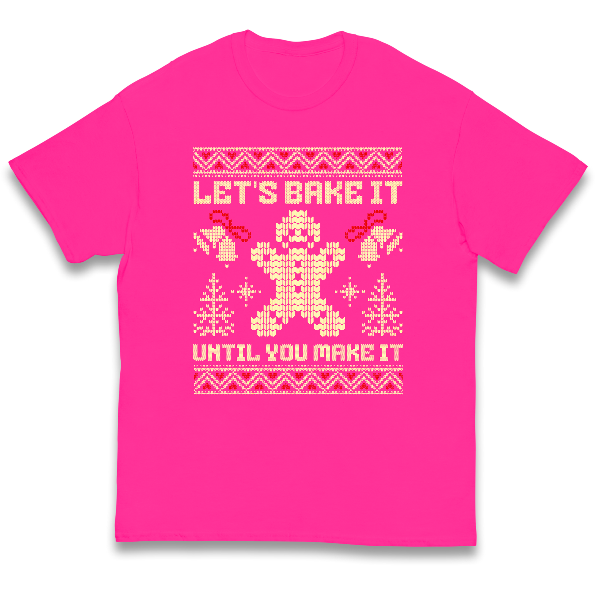 Lets Bake It Until You Make it Christmas kids t shirt
