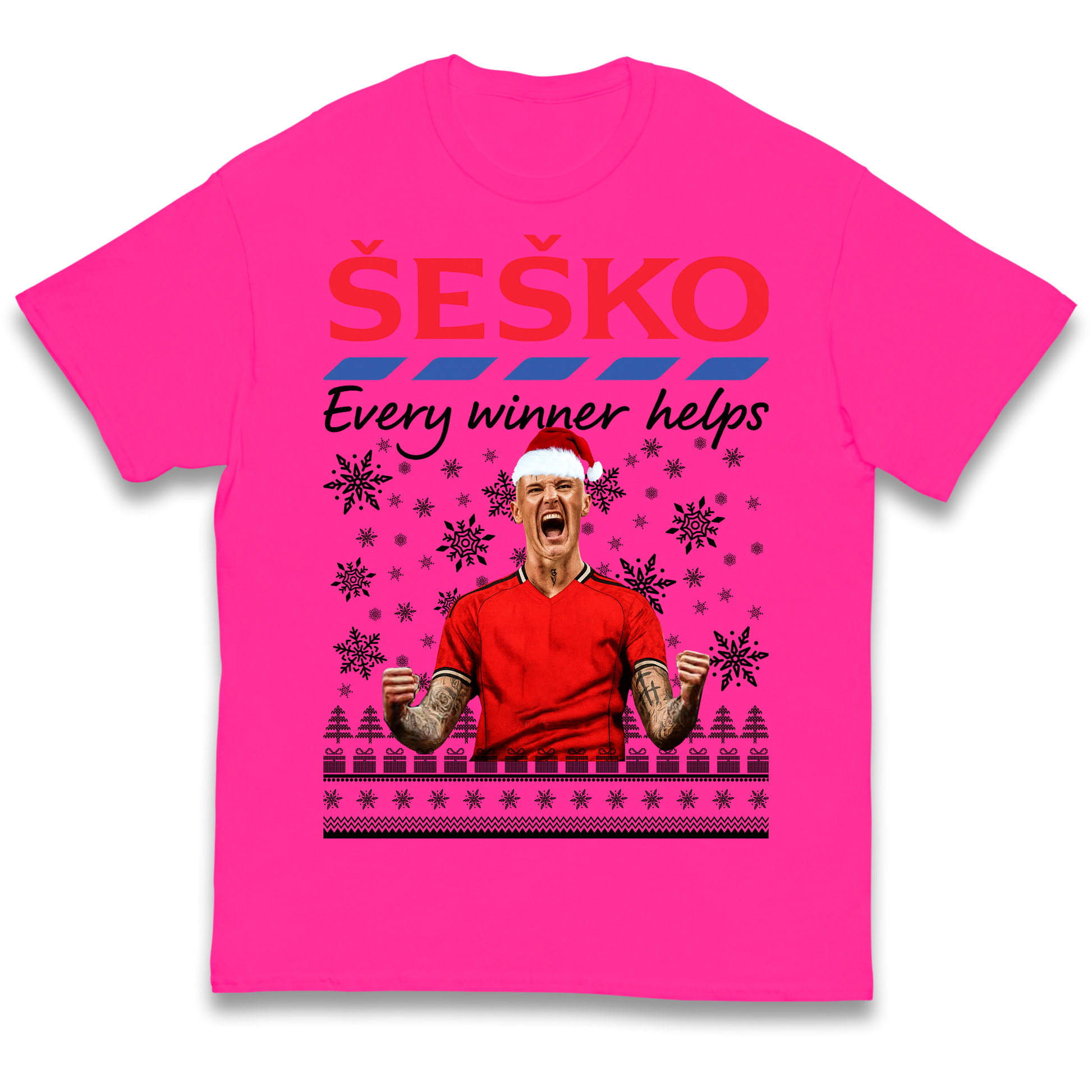 Benjamin Sesko Christmas Kids T Shirt