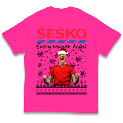Benjamin Sesko Christmas Kids T Shirt