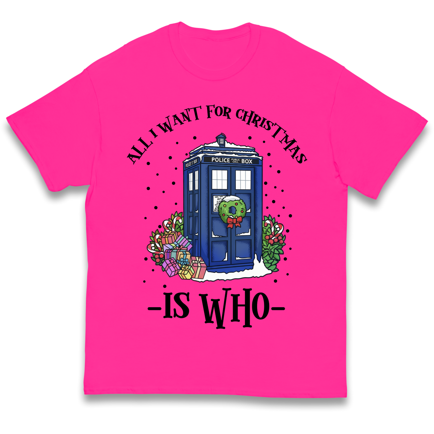 Dr Who Christmas kids t shirt