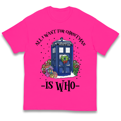 Dr Who Christmas kids t shirt