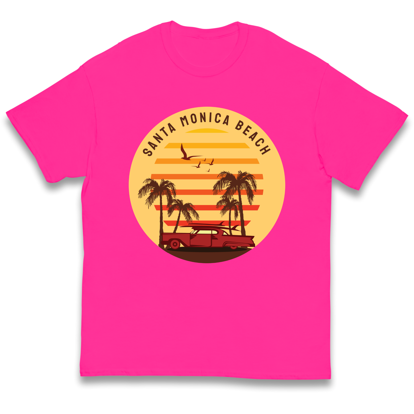 Santa Monica Beach kids t shirt