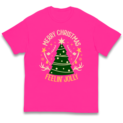 Merry Christmas Feeling Jolly Christmas kids t shirt