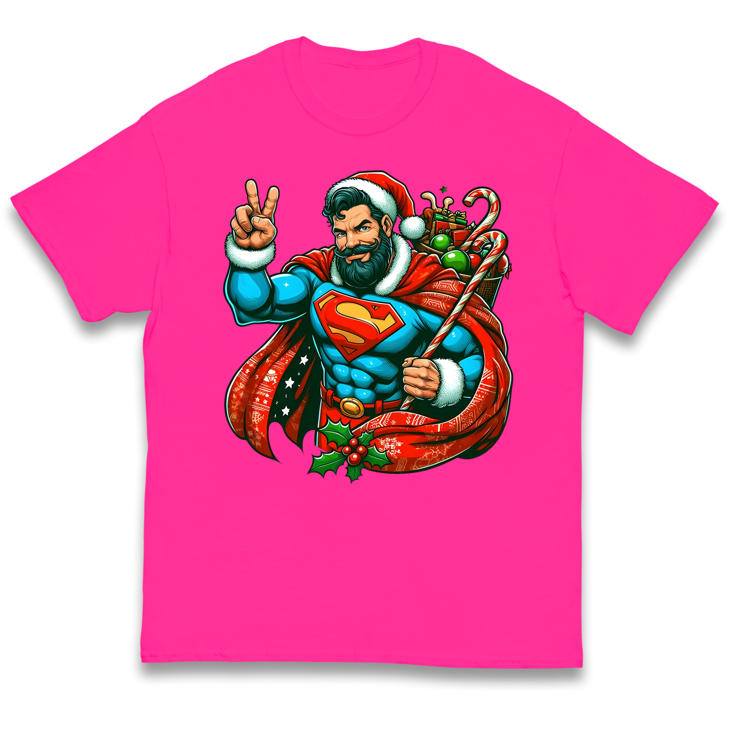 Superman Santa kids t shirt