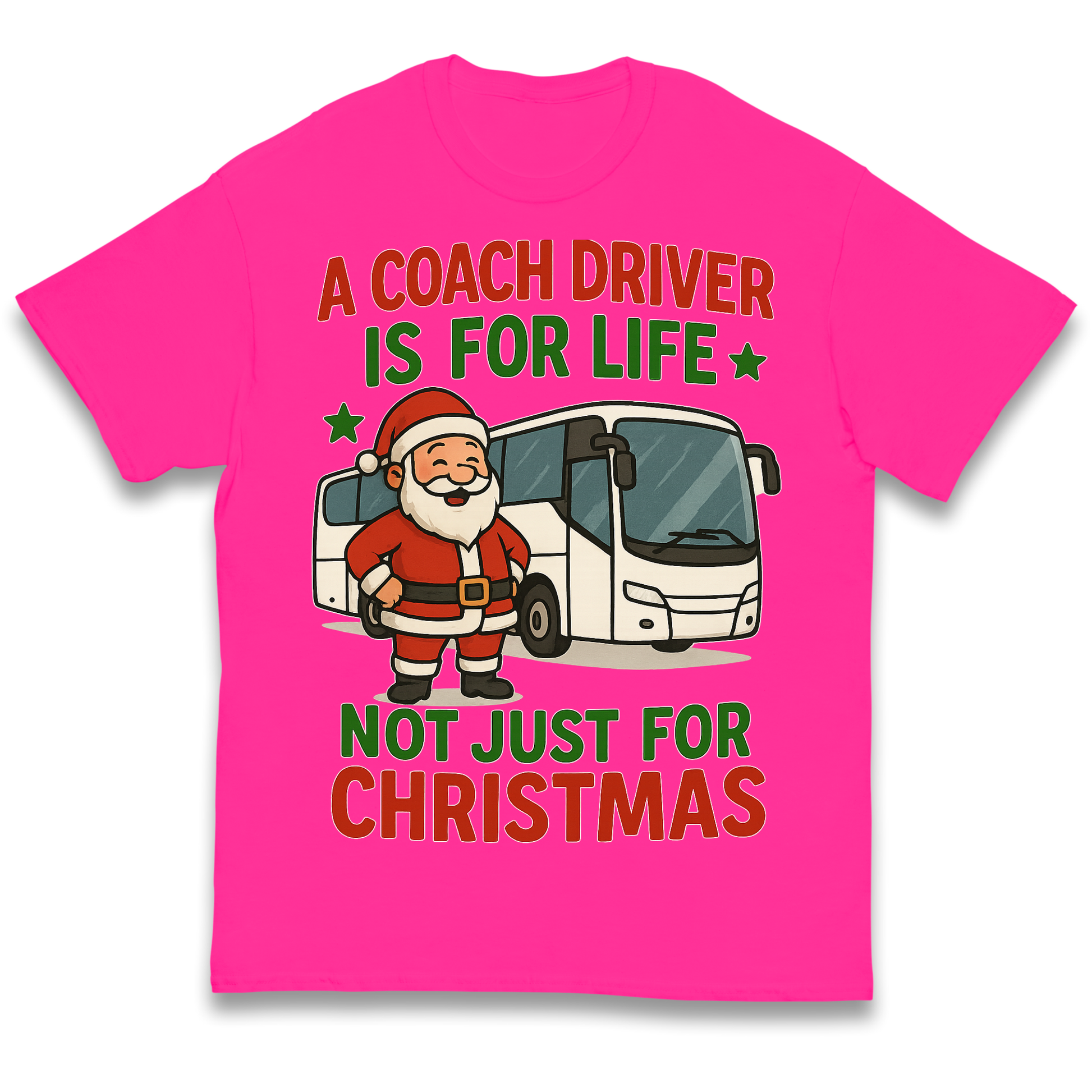 Coach Driver Christmas Kids T Shirt