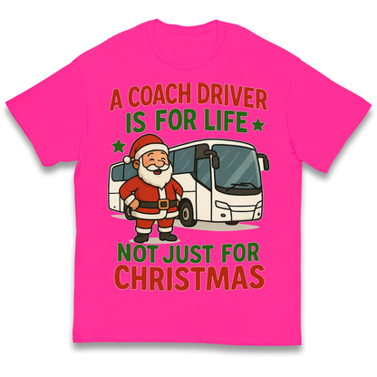 Coach Driver Christmas Kids T Shirt