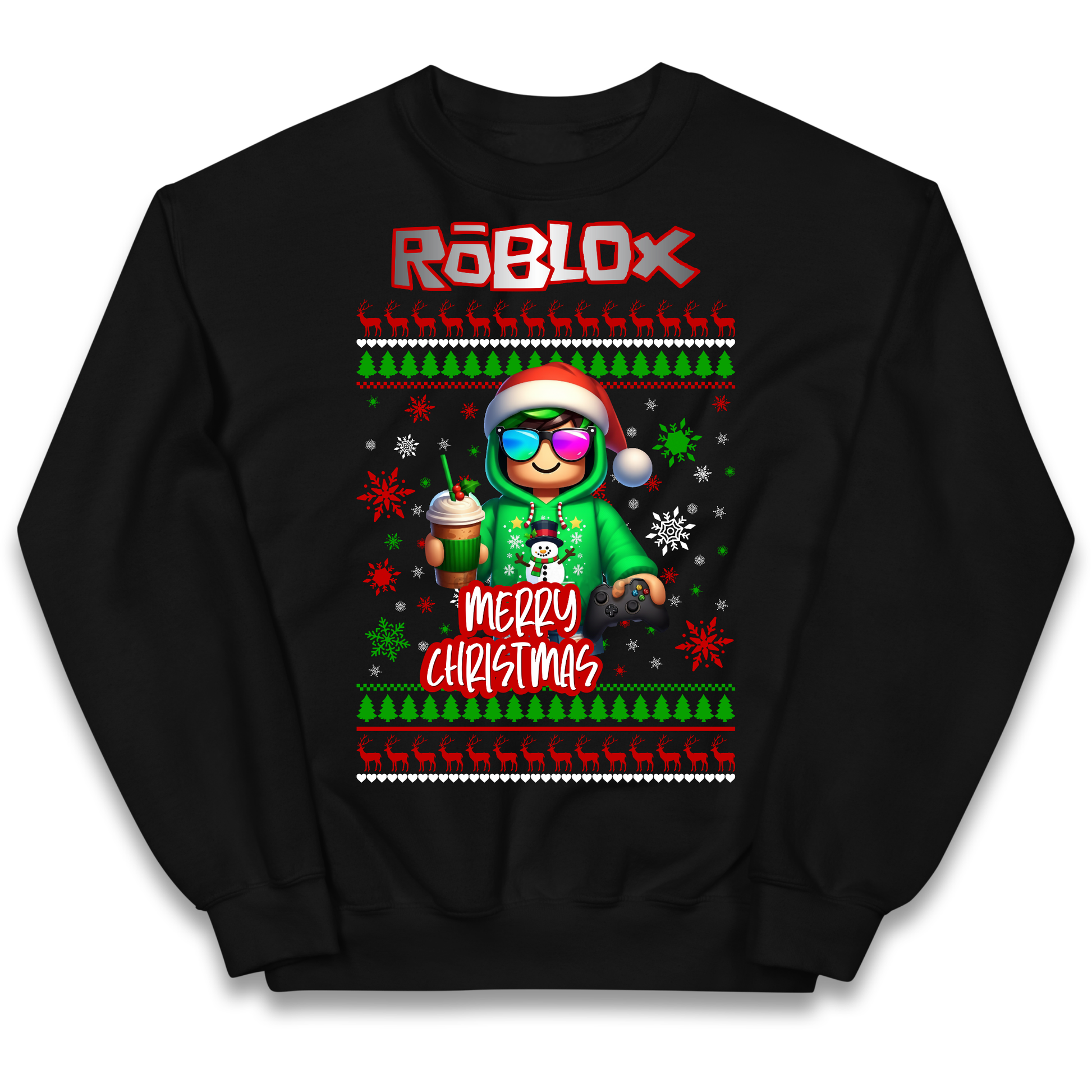 Roblox Merry Christmas Kids Jumper