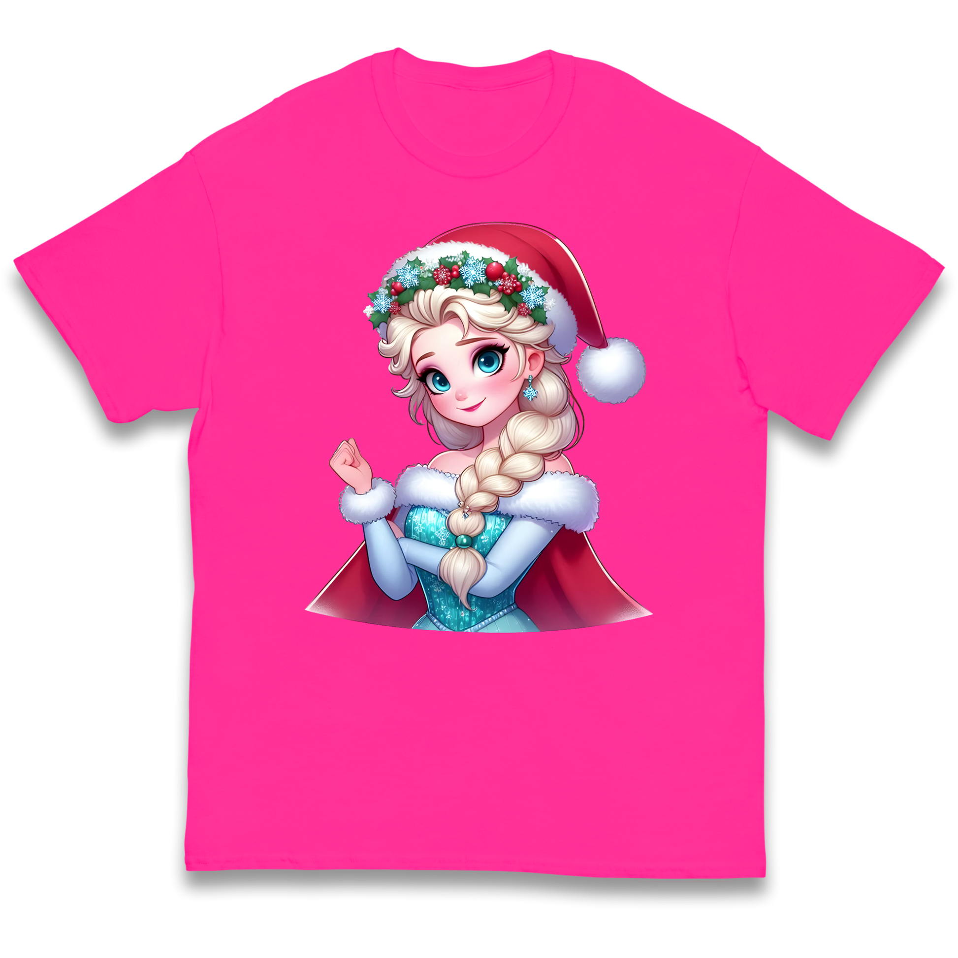 Elsa Frozen Santa kids t shirt