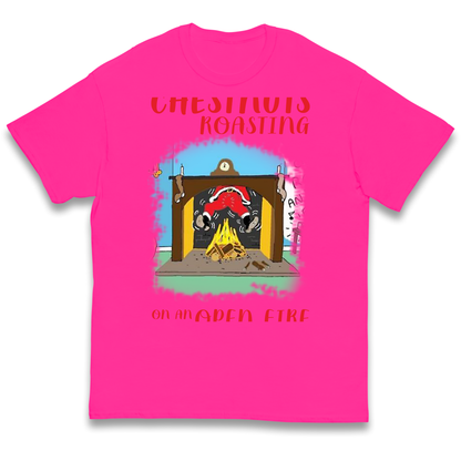 Chestnuts Roasting On An Open Fire Christmas kids t shirt