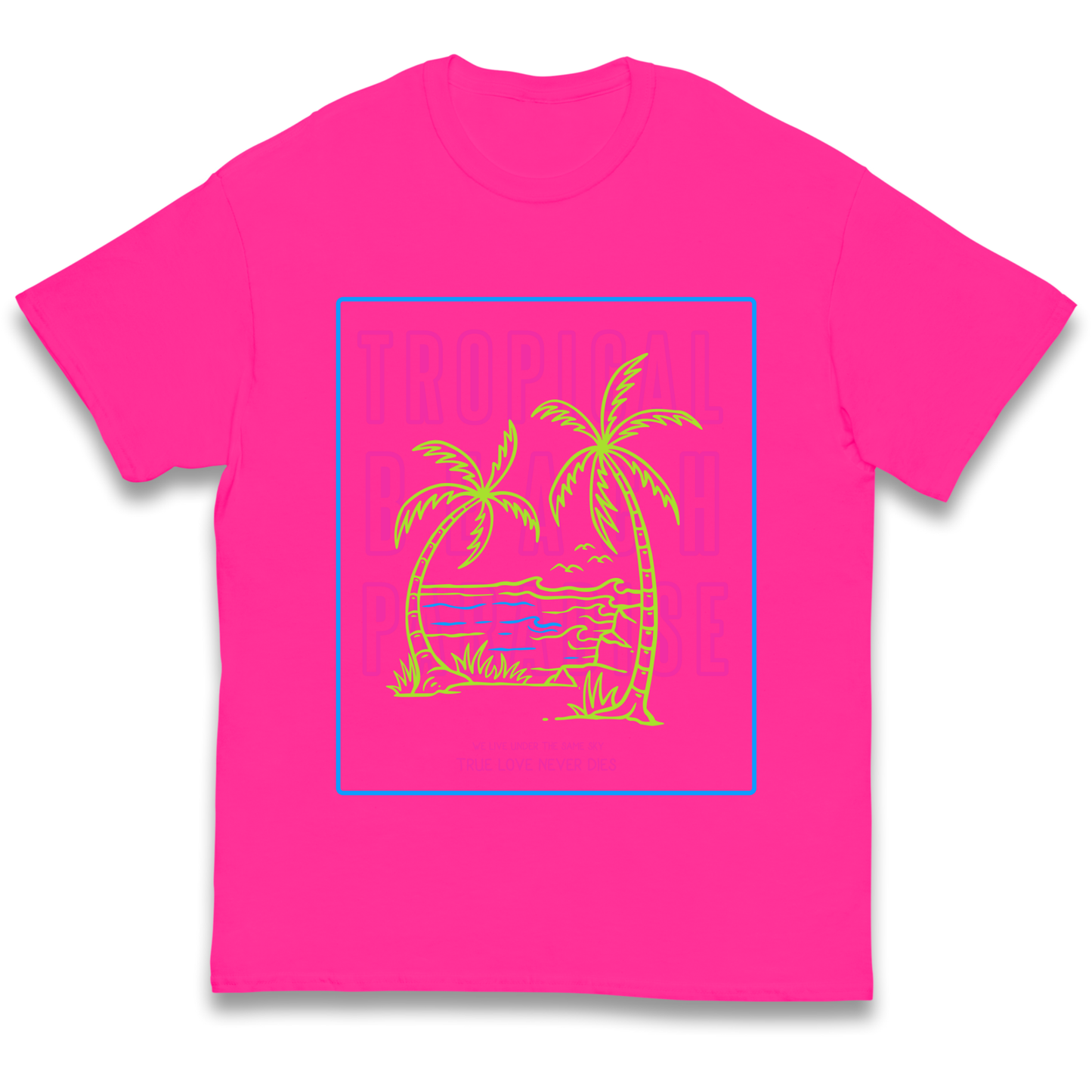 Tropical Beach Paradise kids t shirt